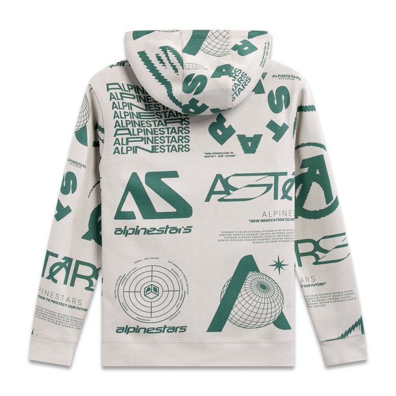 Mikina Alpinestars Determinant Hoodie biela offwhite