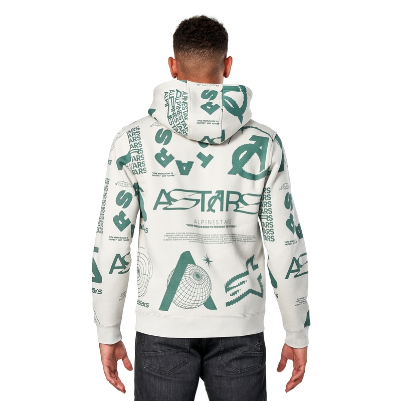 Mikina Alpinestars Determinant Hoodie biela offwhite