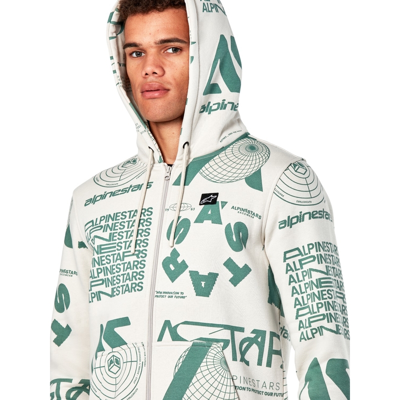 Mikina Alpinestars Determinant Hoodie biela offwhite