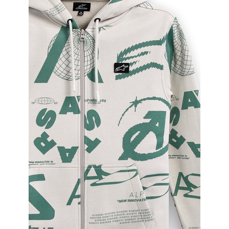 Mikina Alpinestars Determinant Hoodie biela offwhite