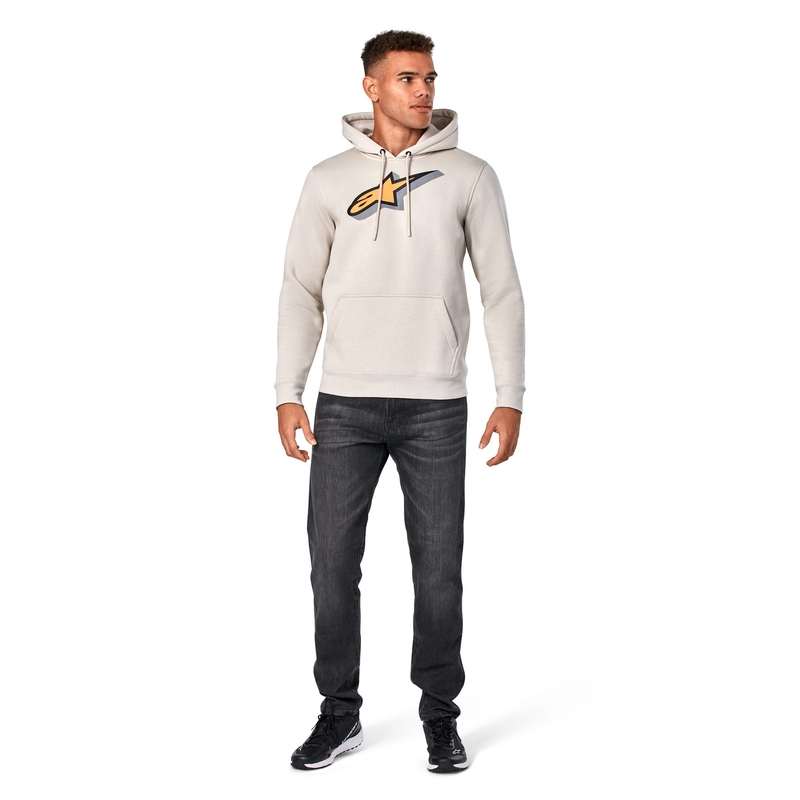 Mikina Alpinestars Quickness Hoodie biela offwhite