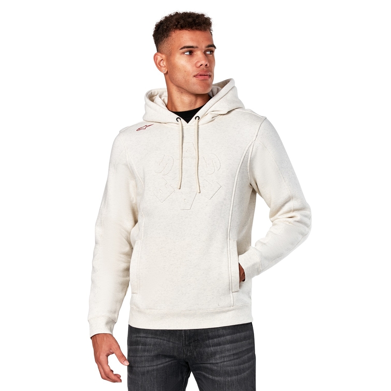Mikina Alpinestars Substratus Hoodie svetlo sivá