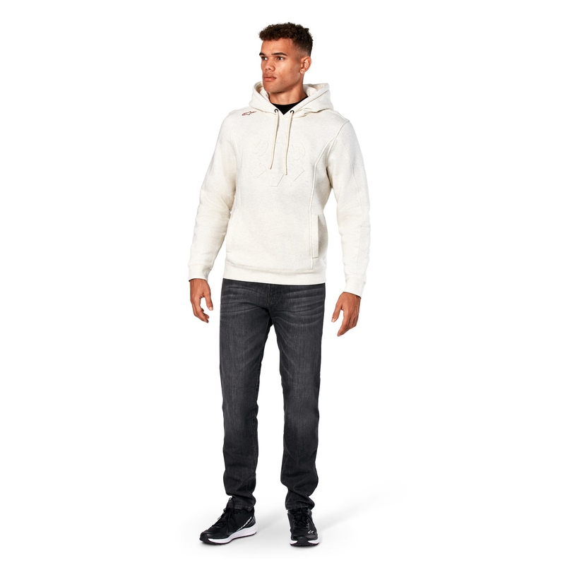 Mikina Alpinestars Substratus Hoodie svetlo sivá