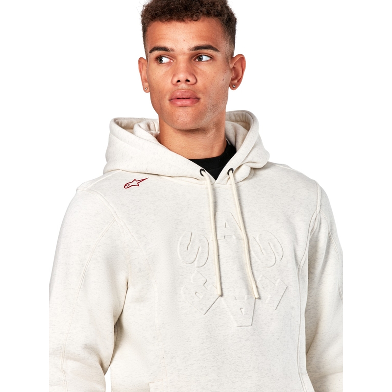 Mikina Alpinestars Substratus Hoodie svetlo sivá