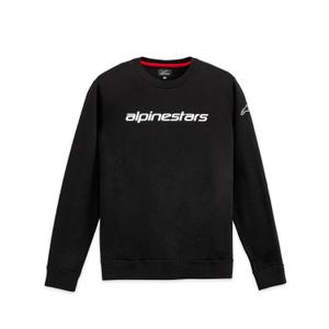 Mikina Alpinestars Linear Crew 3 čierno-biela