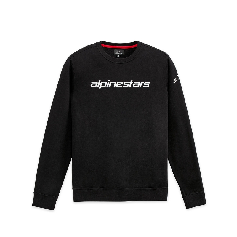 Mikina Alpinestars Linear Crew 3 čierno-biela