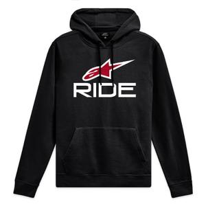 Mikina Alpinestars Ride Hoodie 4 čierno-bielo-červená