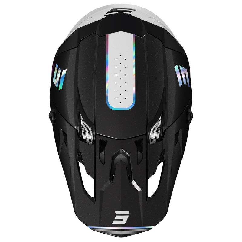 Motokrosová prilba Shot Core Honor čierno-holograficky perlová