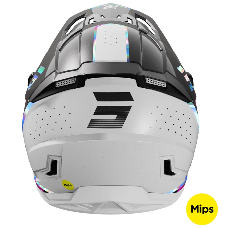 Motokrosová prilba Shot Core Honor čierno-holograficky perlová