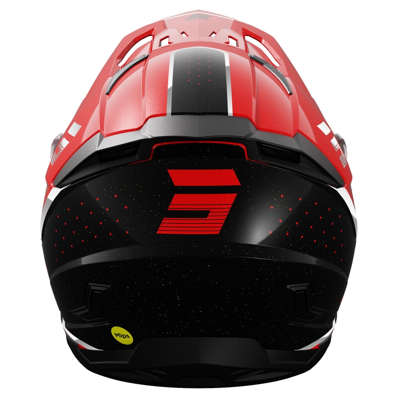 Motokrosová prilba Shot Core Honor červeno-čierno-perlová