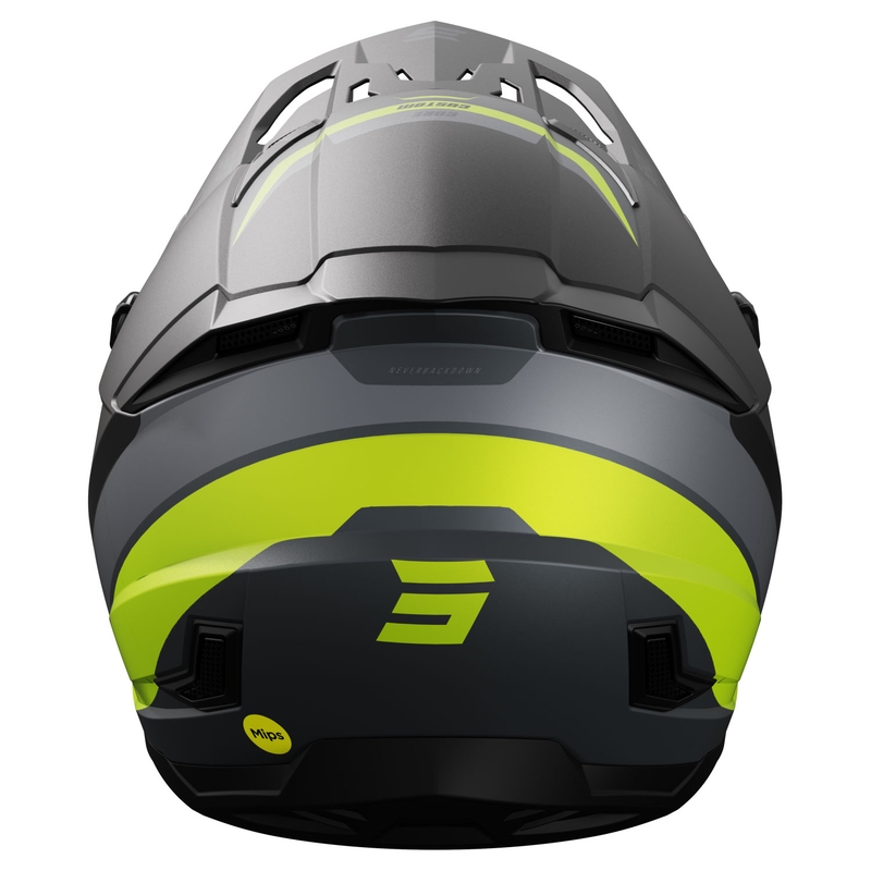 Motokrosová prilba Shot Core Custom čierno-fluorescenčno žltá