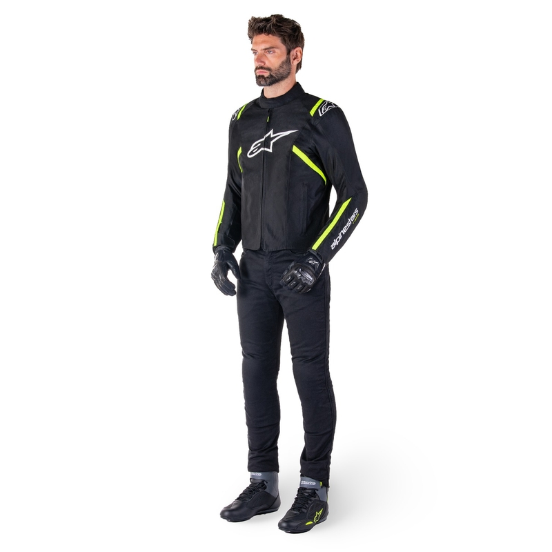 Bunda na motorku Alpinestars T-SPS 2 Waterproof čierno-bielo-fluo žltá
