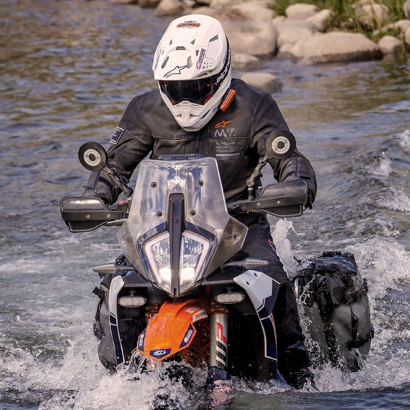 Bunda na motorku Alpinestars AMT-8 Stretch Drystar XF čierna