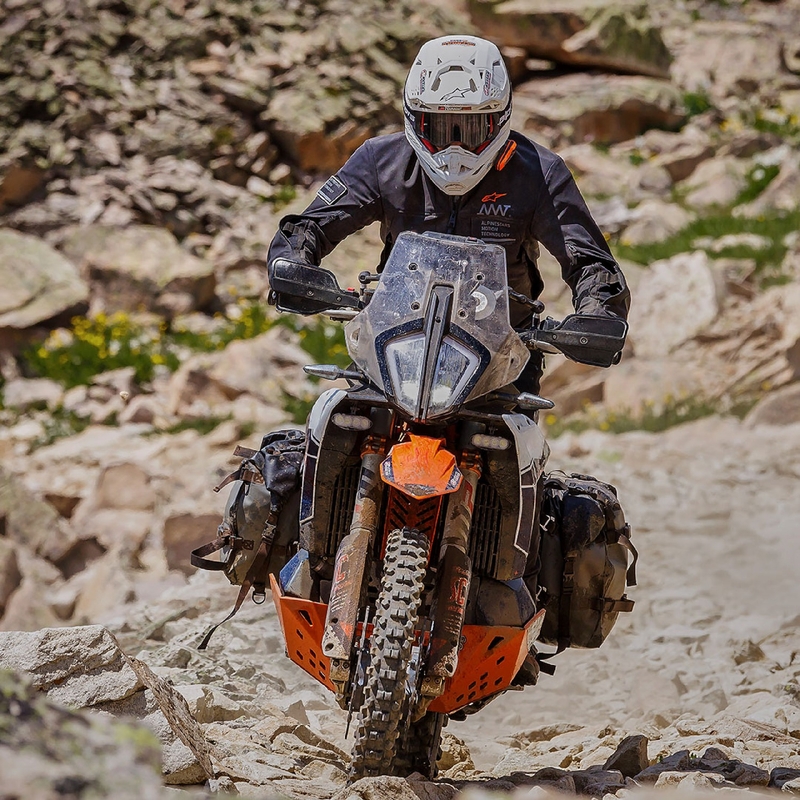 Bunda na motorku Alpinestars AMT-8 Stretch Drystar XF čierna