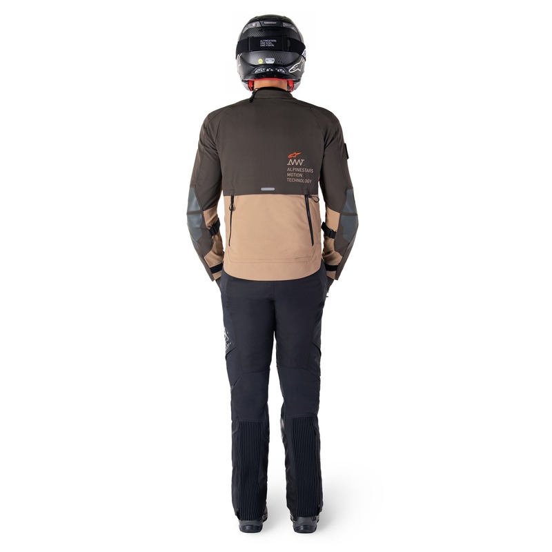 Bunda na motorku Alpinestars AMT-8 Stretch Drystar XF hnedo-khaki