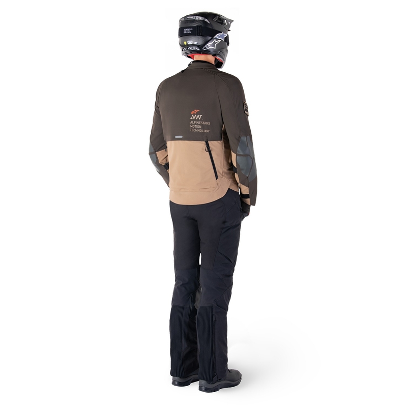 Bunda na motorku Alpinestars AMT-8 Stretch Drystar XF hnedo-khaki