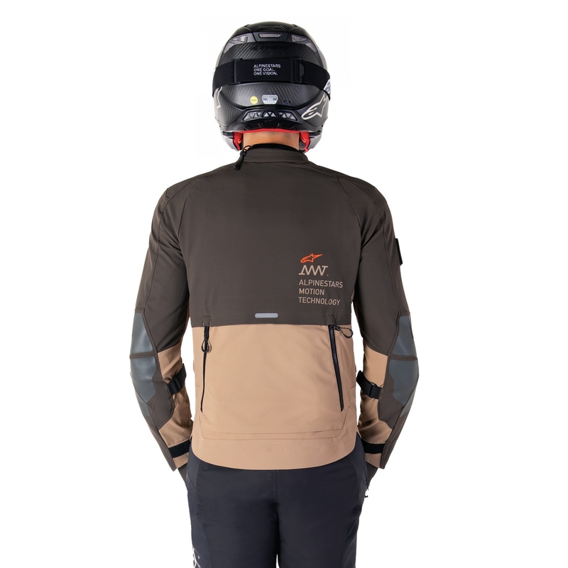 Bunda na motorku Alpinestars AMT-8 Stretch Drystar XF hnedo-khaki