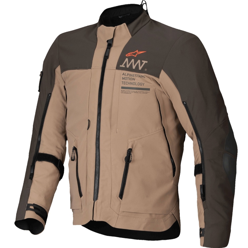 Bunda na motorku Alpinestars AMT-8 Stretch Drystar XF hnedo-khaki