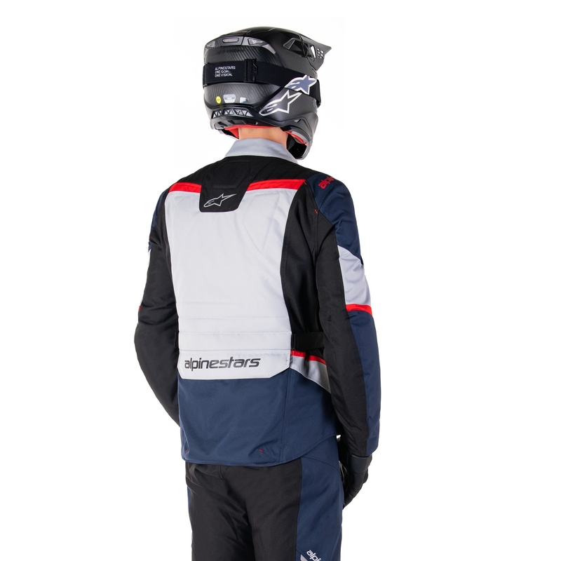 Bunda na motorku Alpinestars ST-1 Waterproof tmavo modro-čierno-červená