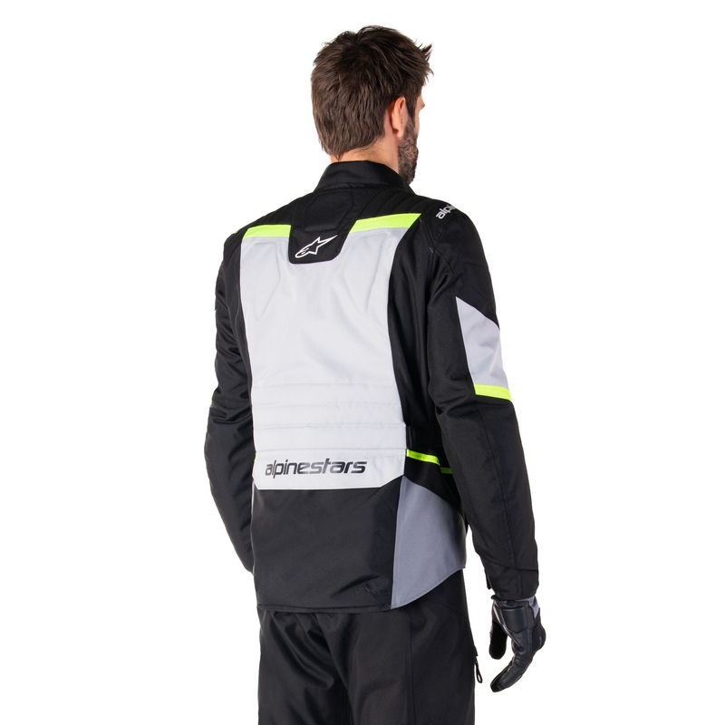 Bunda na motorku Alpinestars ST-1 Waterproof šedo-čierno-fluo žltá