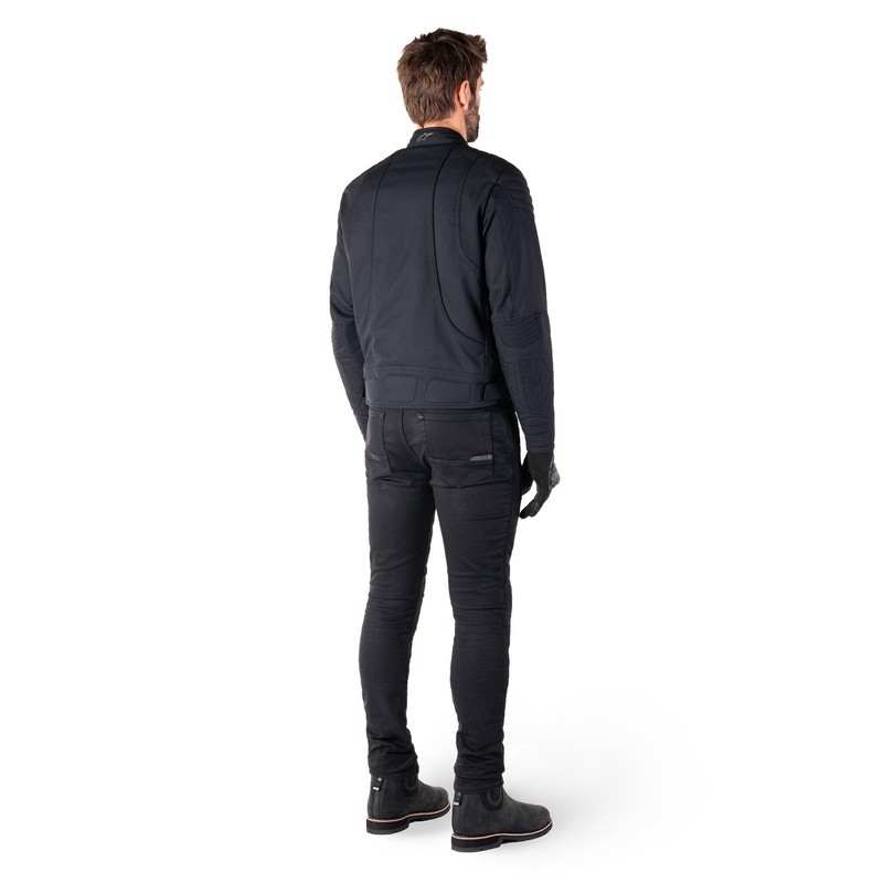 Bunda na motorku Alpinestars Clayton Water Resistant čierno-čierna