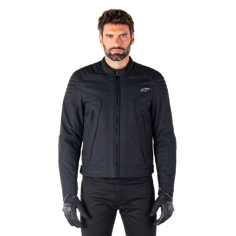 Bunda na motorku Alpinestars Clayton Water Resistant čierno-čierna