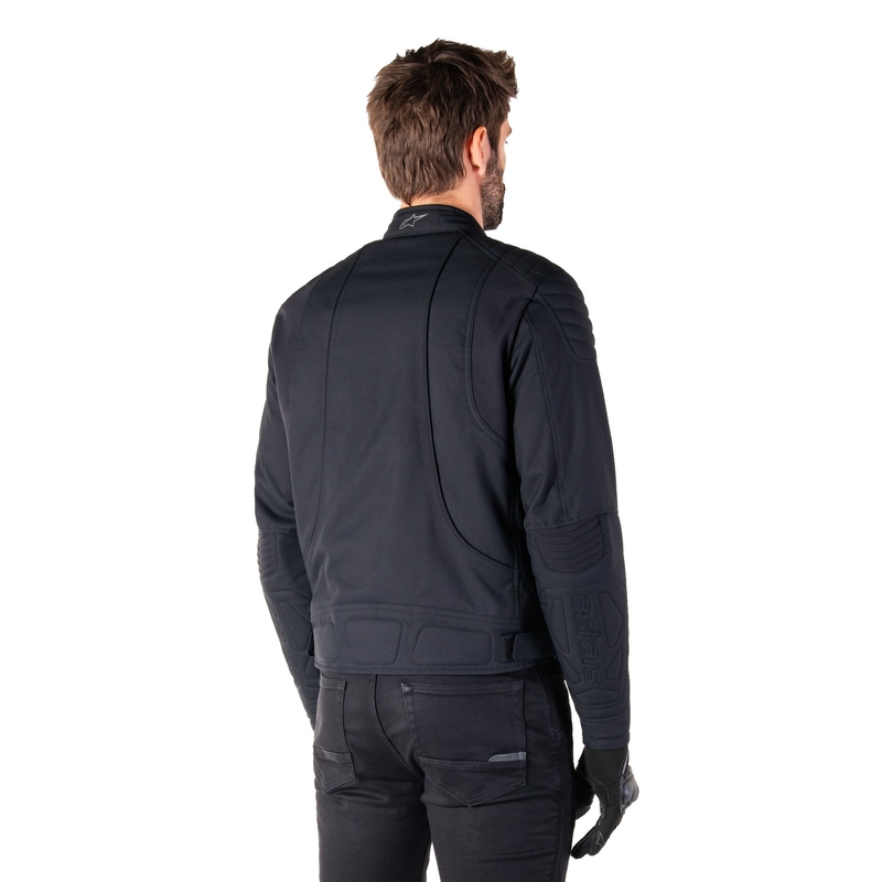 Bunda na motorku Alpinestars Clayton Water Resistant čierno-čierna