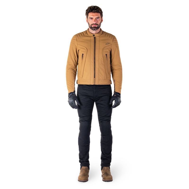 Bunda na motorku Alpinestars Clayton Water Resistant svetlo hnedá