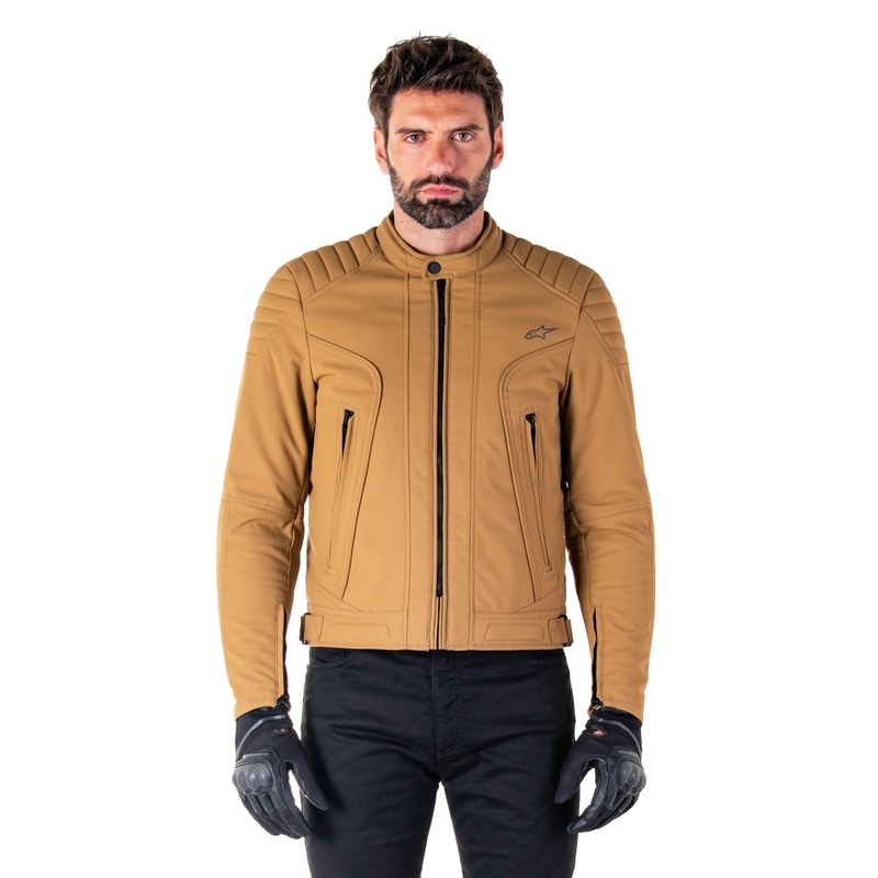 Bunda na motorku Alpinestars Clayton Water Resistant svetlo hnedá