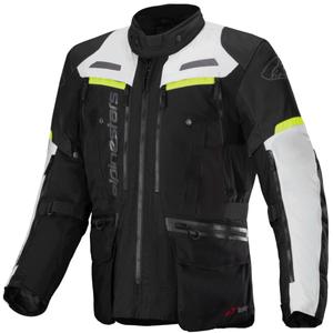 Bunda na motorku Alpinestars Bogota PRO Drystar čierno-šedo-fluo žltá
