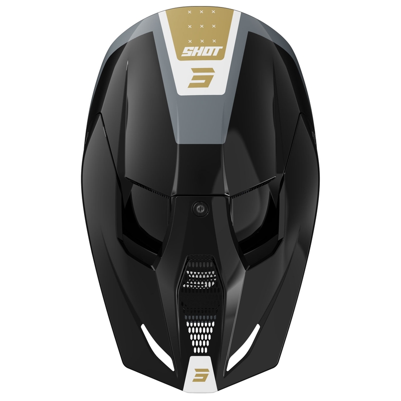 Motokrosová prilba Shot Furious League zlato-čierna