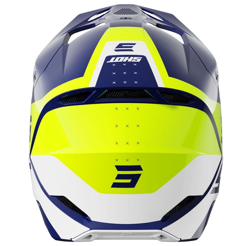 Motokrosová prilba Shot Furious League modro-fluo žltá