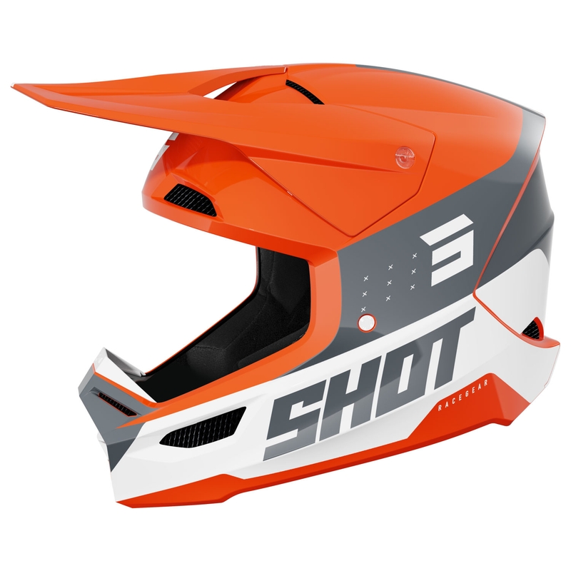 Motokrosová prilba Shot Furious League oranžovo-sivá