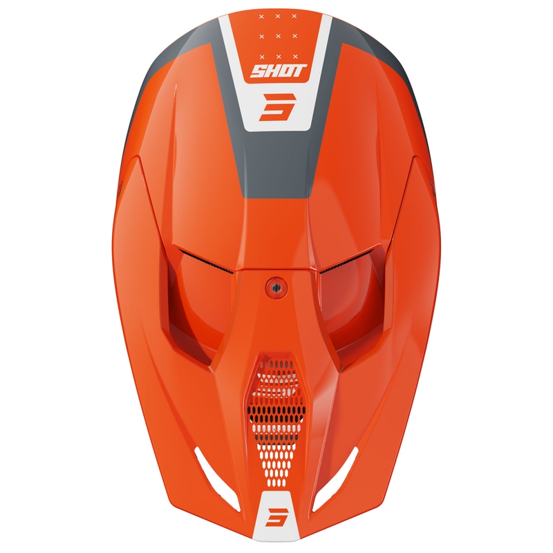Motokrosová prilba Shot Furious League oranžovo-sivá