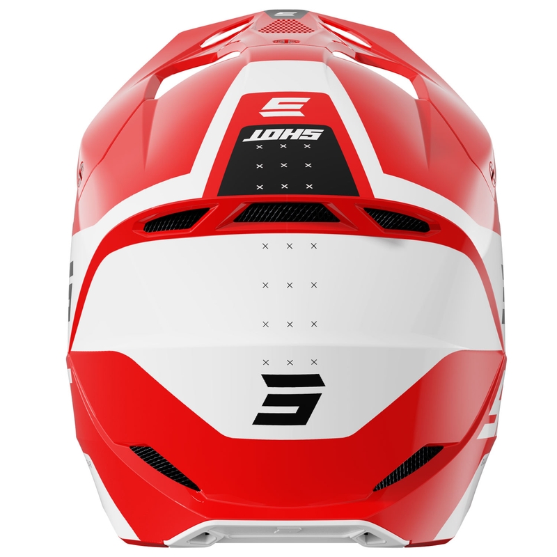 Motokrosová prilba Shot Furious League červeno-biela