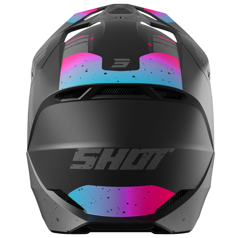 Motokrosová prilba Shot Furious Mirage modro-ružová