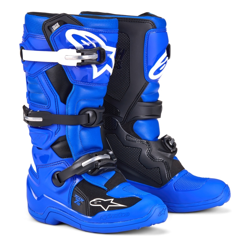 Detské čižmy na motocykel Alpinestars Tech 7 S modro-bielo-čierne 2025