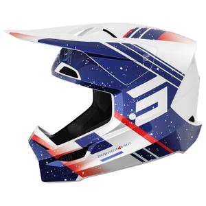 Motokrosová prilba Shot Furious Mirage modro-červená