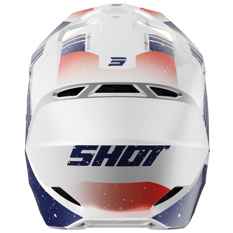 Motokrosová prilba Shot Furious Mirage modro-červená