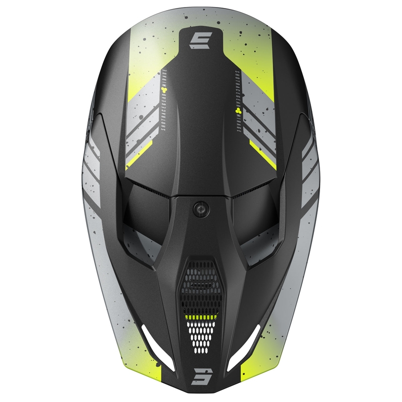 Motokrosová prilba Shot Furious Mirage sivo-fluo žltá