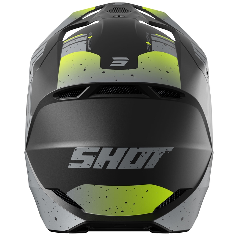 Motokrosová prilba Shot Furious Mirage sivo-fluo žltá