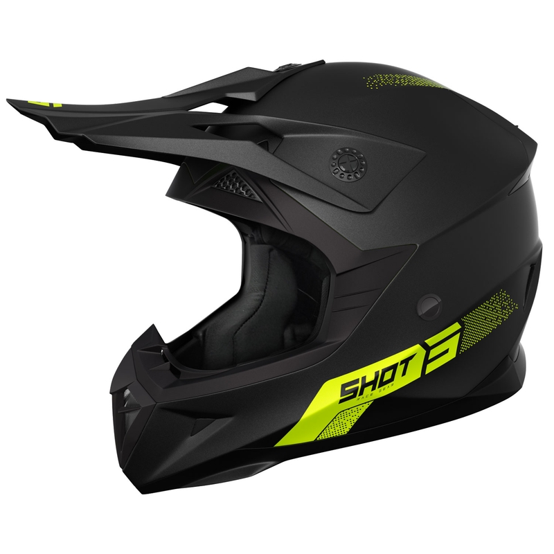 Motokrosová prilba Shot Pulse Element matná fluo žltá