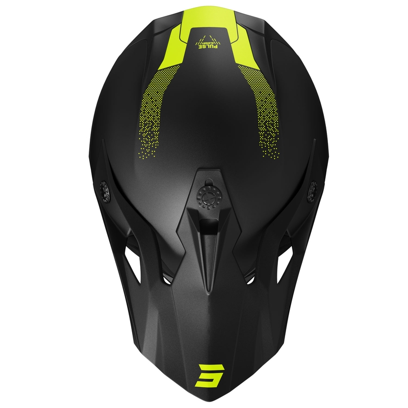 Motokrosová prilba Shot Pulse Element matná fluo žltá