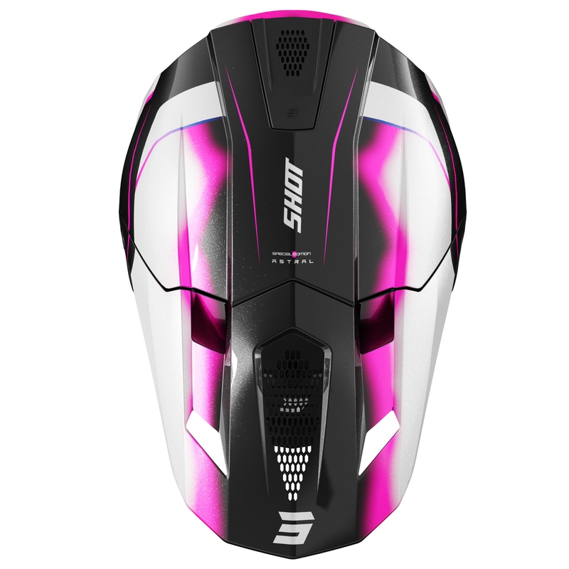 Motokrosová prilba Shot Lite Astral modro-ružová