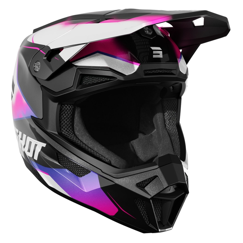 Motokrosová prilba Shot Lite Astral modro-ružová