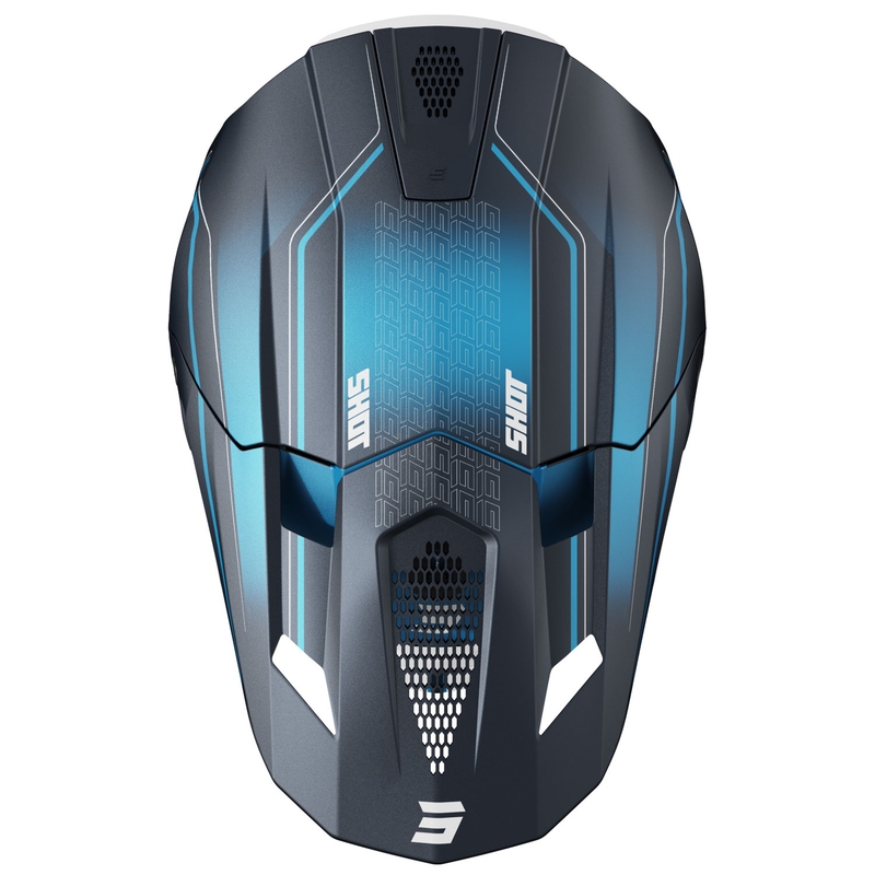 Motokrosová prilba Shot Lite Challenger matná modrá