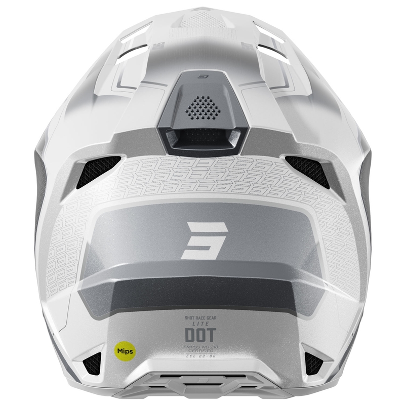 Motokrosová prilba Shot Lite Challenger perleťovo čierno-biela
