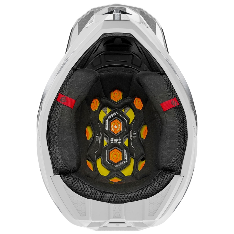 Motokrosová prilba Shot Lite Challenger perleťovo čierno-biela