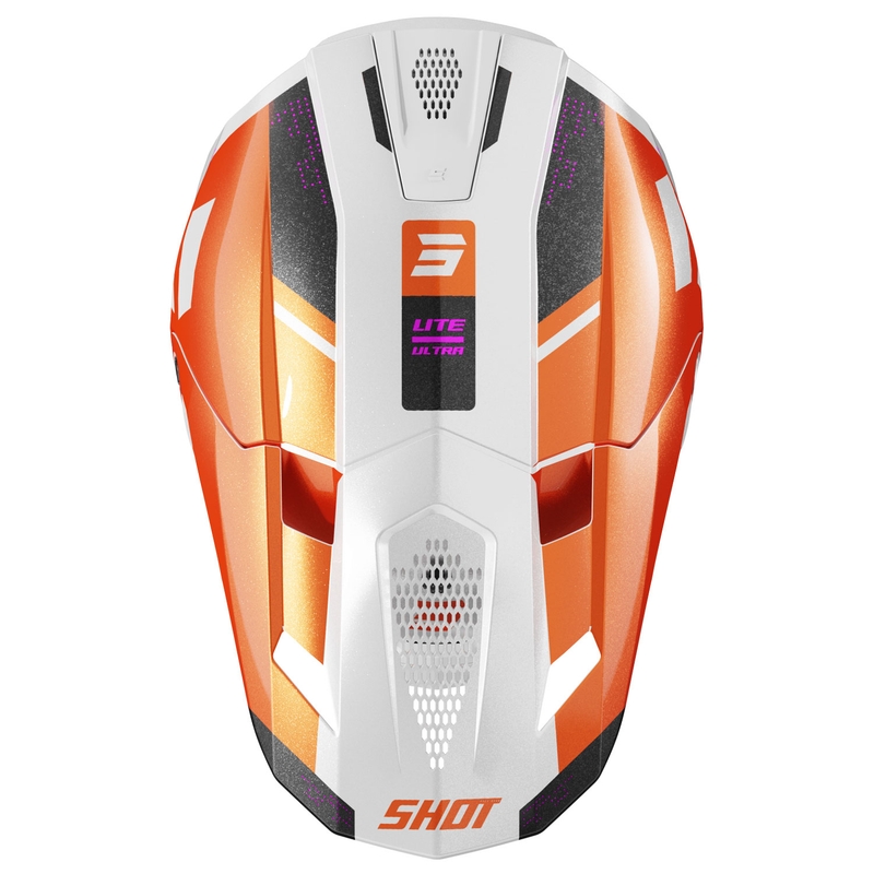 Motokrosová prilba Shot Lite Ultra perleťovo oranžová