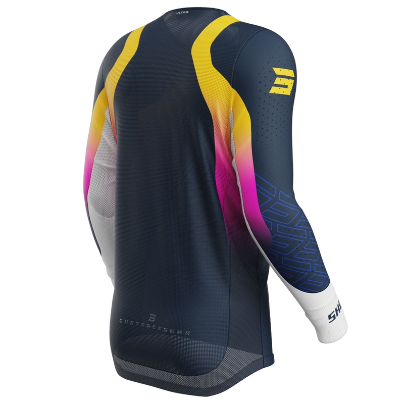 Motokrosový dres Shot Aerolite Ultra modro-oranžovo-ružový